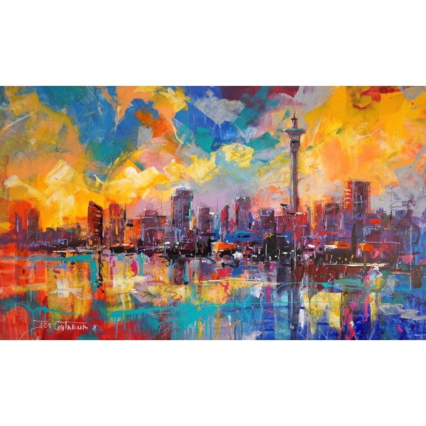 Auckland City Skyline